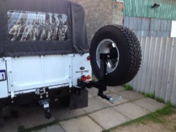 Rijidij spare wheel carriers for Landrovers